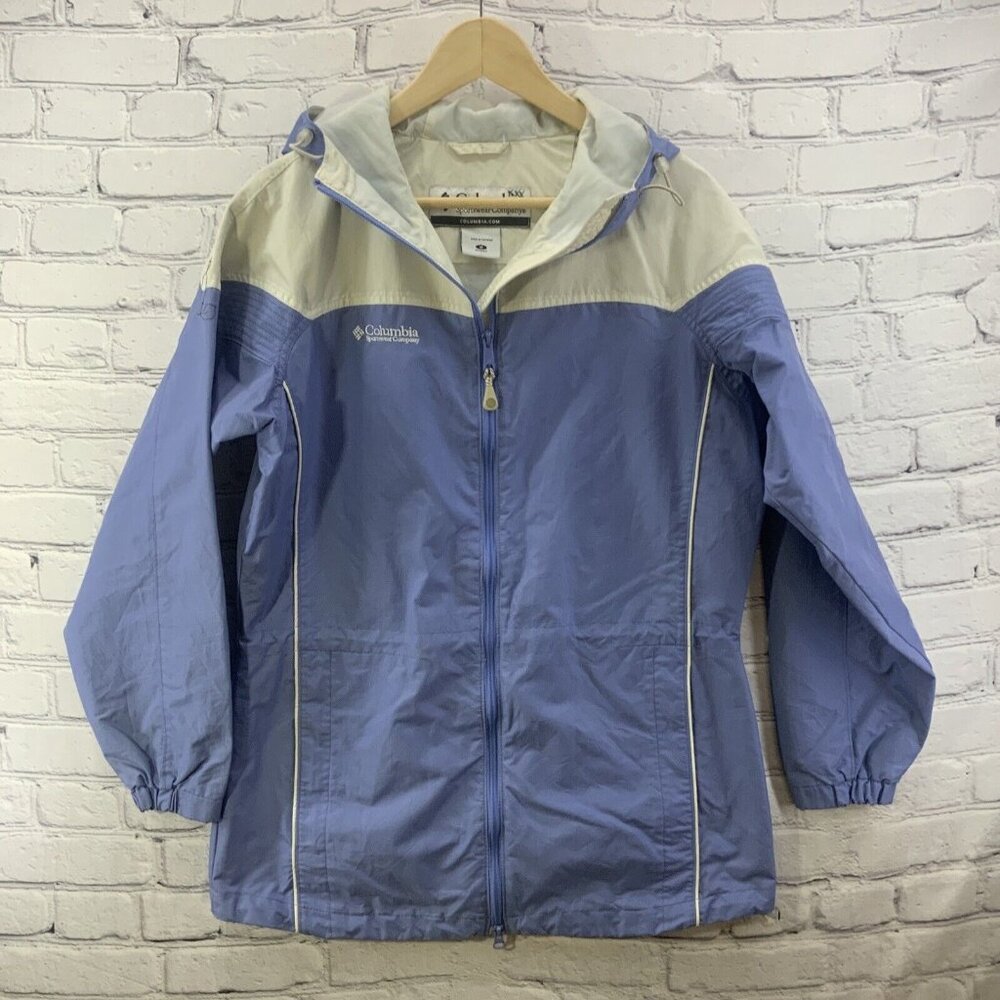 Columbia Lavender and Cream Windbreaker Jacket, size M
